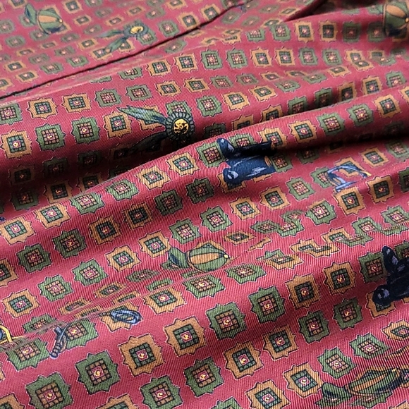 Vintage Herman Geist Equestrian Horse Theme Rayon Skirt Size 14 - Picture 14 of 14